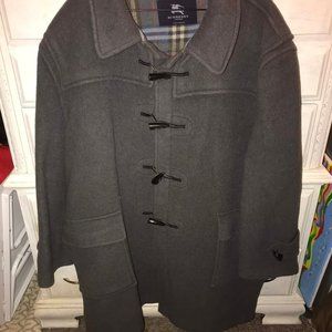 Burberry Mens Toggle Wool Coat Size XL